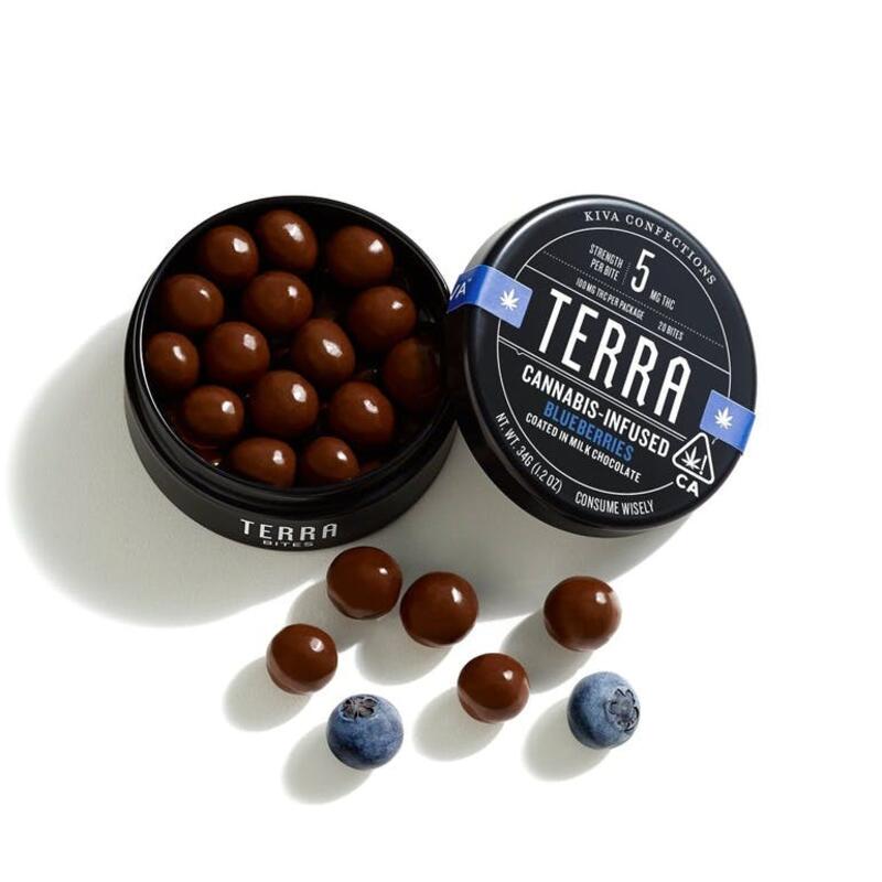Kiva | Terra Blueberry Bites 100mg