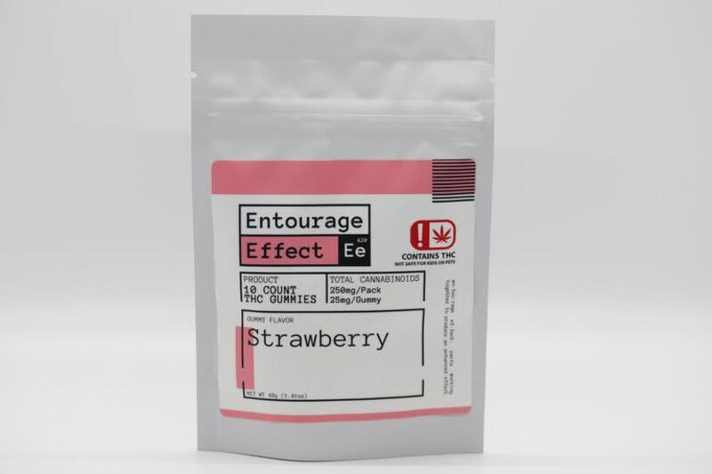 250mg -Entourage Effect- THC Strawberry Gummy 10ct
