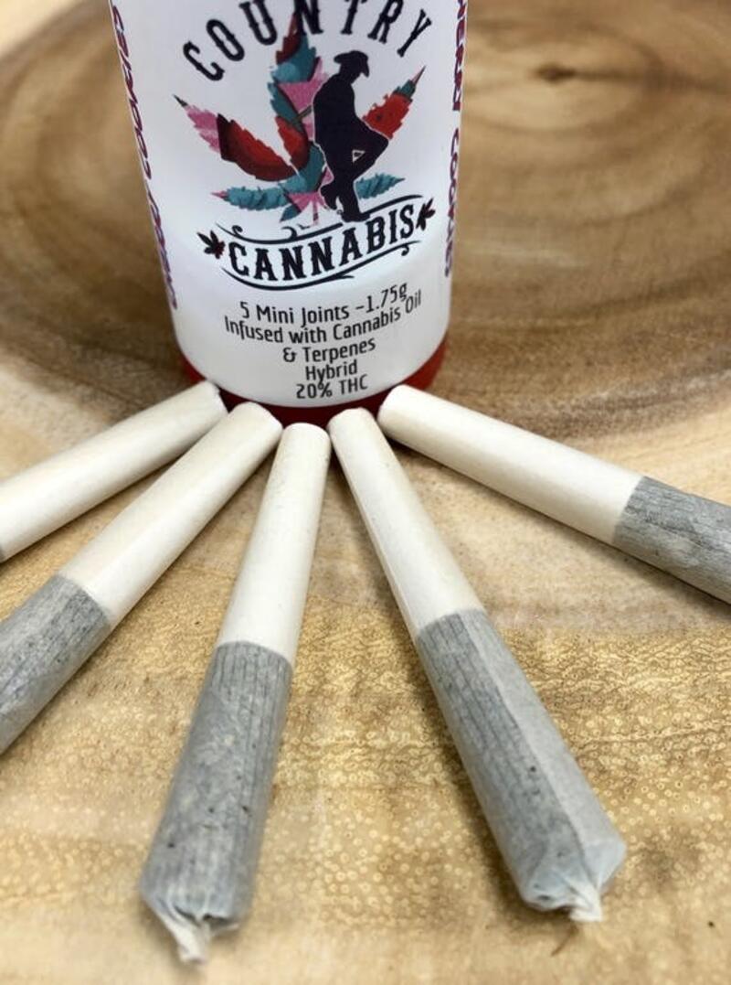 Country cannabis-Mini Infused Prerolls-Strawberry Cough