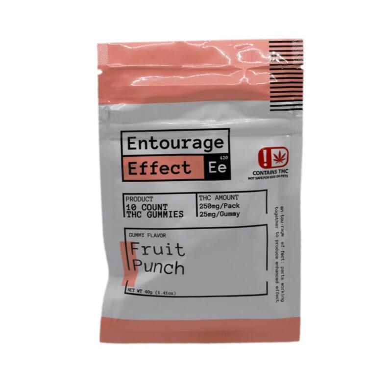250 mg-Entourage Effect - Fruit Punch Gummies 10ct