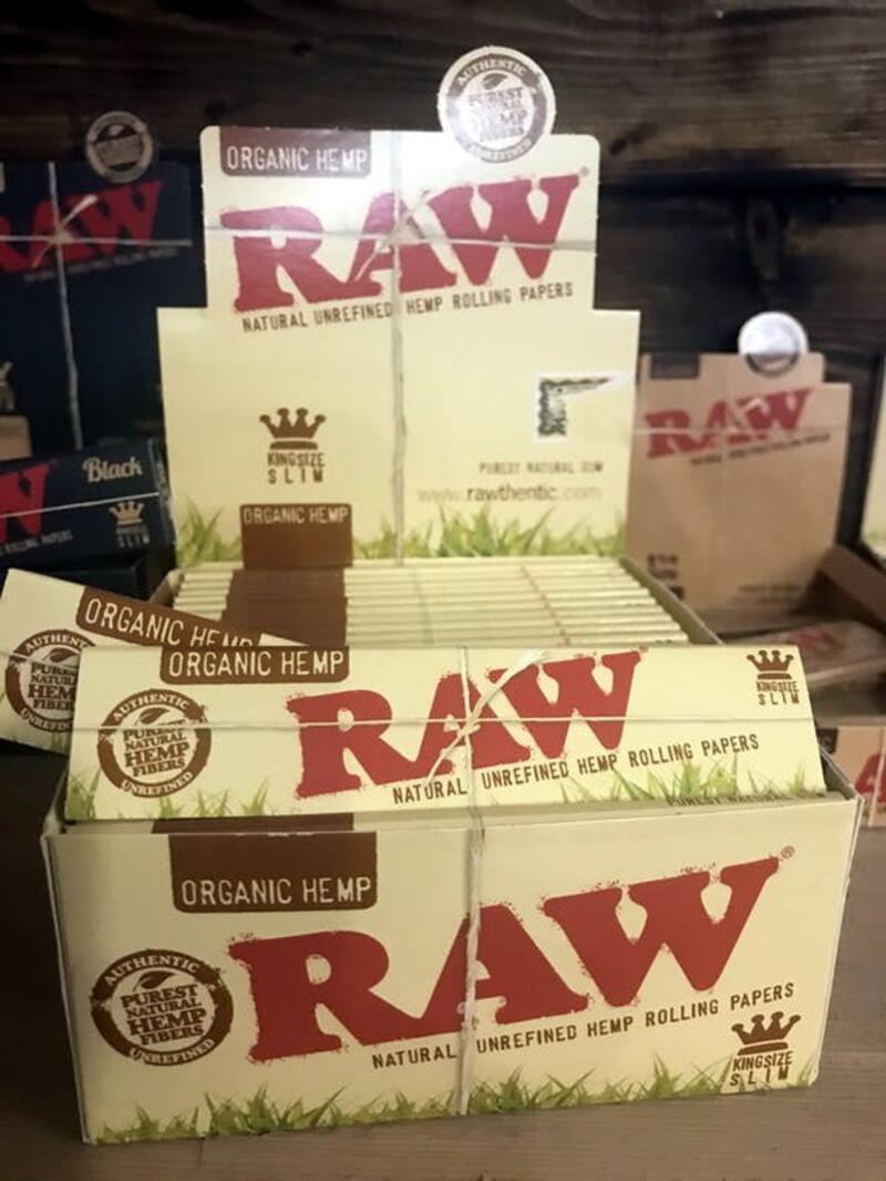 Raw KingSize Slim Organic Hemp Rolling Papers