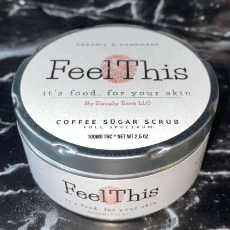 Feel This- Coffee Sugar Scrub- 100mg, Unit