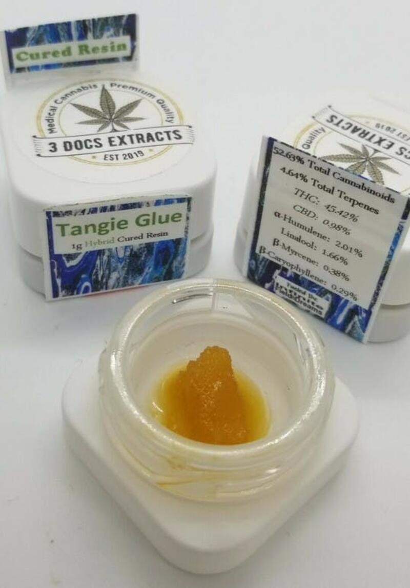 3 DOCS EXTRACTS- TANGIE GLUE CURED RESIN