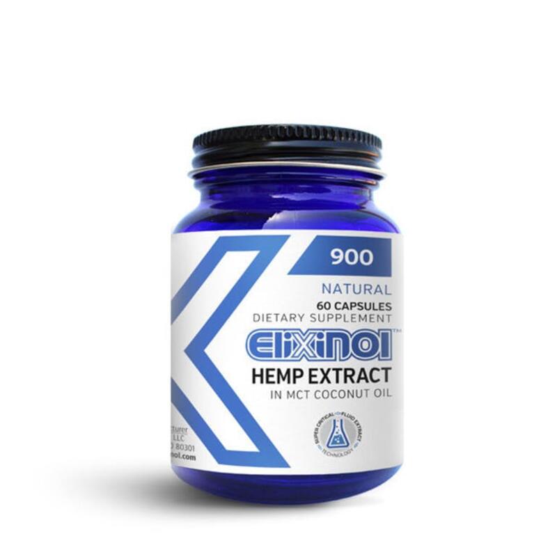 Elixinol Hemp Extract Capsules 900mg/bottle (60 capsules)