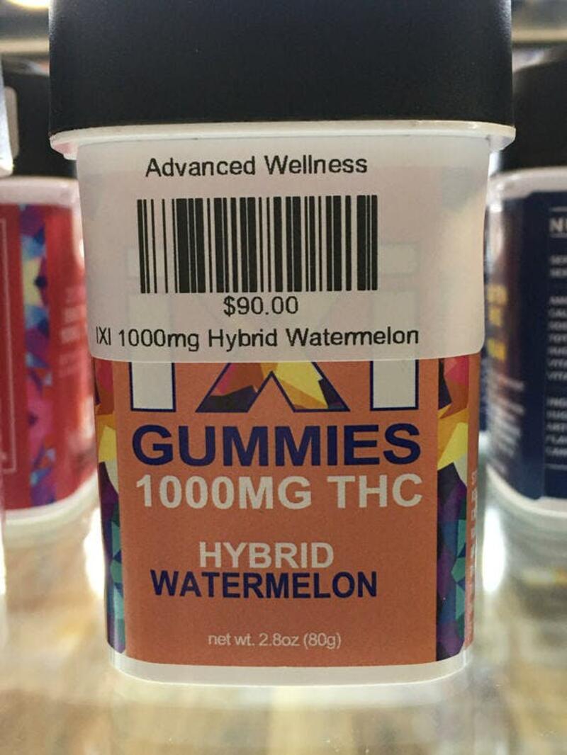 ixi 1000mg Hybrid Watermelon Gummies