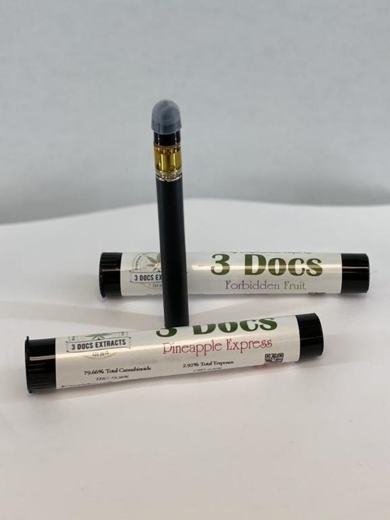 3 DOCS EXTRACTS- PINEAPPLE EXPRESS .5G DISPOSABLE VAPE