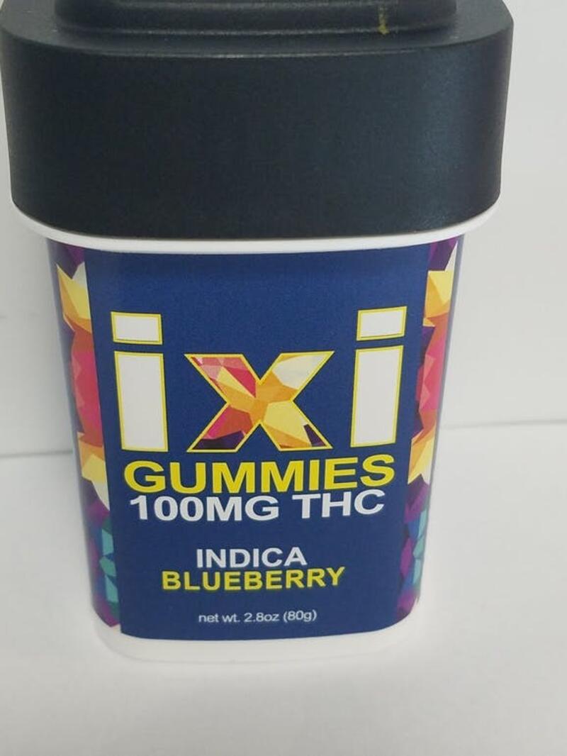 ixi 100mg Indica Blueberry Gummies 20pk