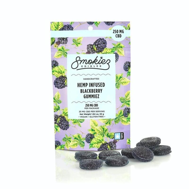 CBD | Smokiez | 250mg | Gummy | Blackberry Fruit Chews