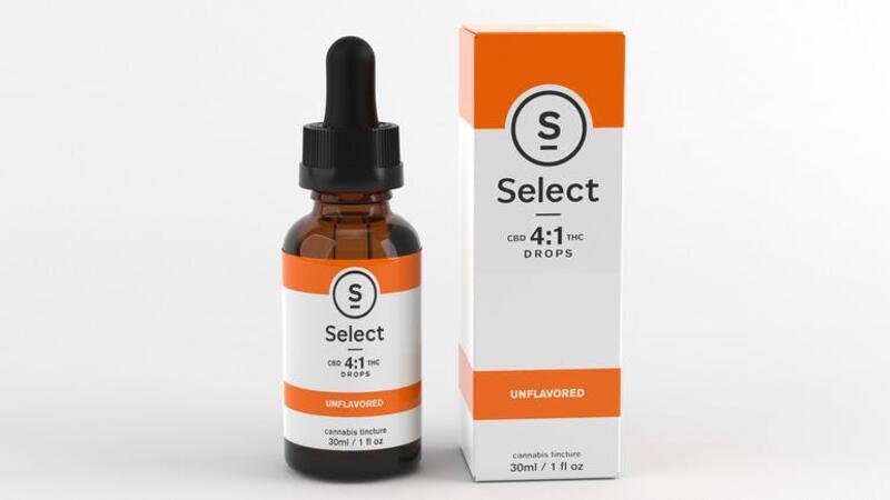 Select Drops - 4:1 CBD: THC Unflavored