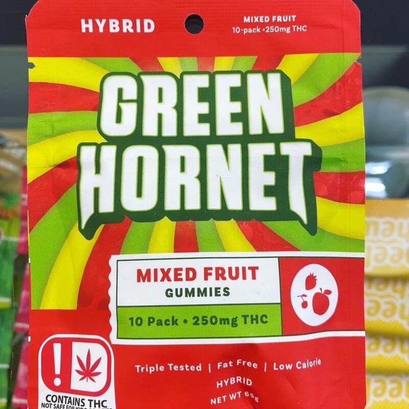 Mixed Fruit | Hybrid - 250mg {Green Hornet Gummies}