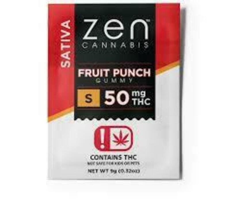 Gummy | Zen Cannabis | 50mg | Sativa | Fruit Punch