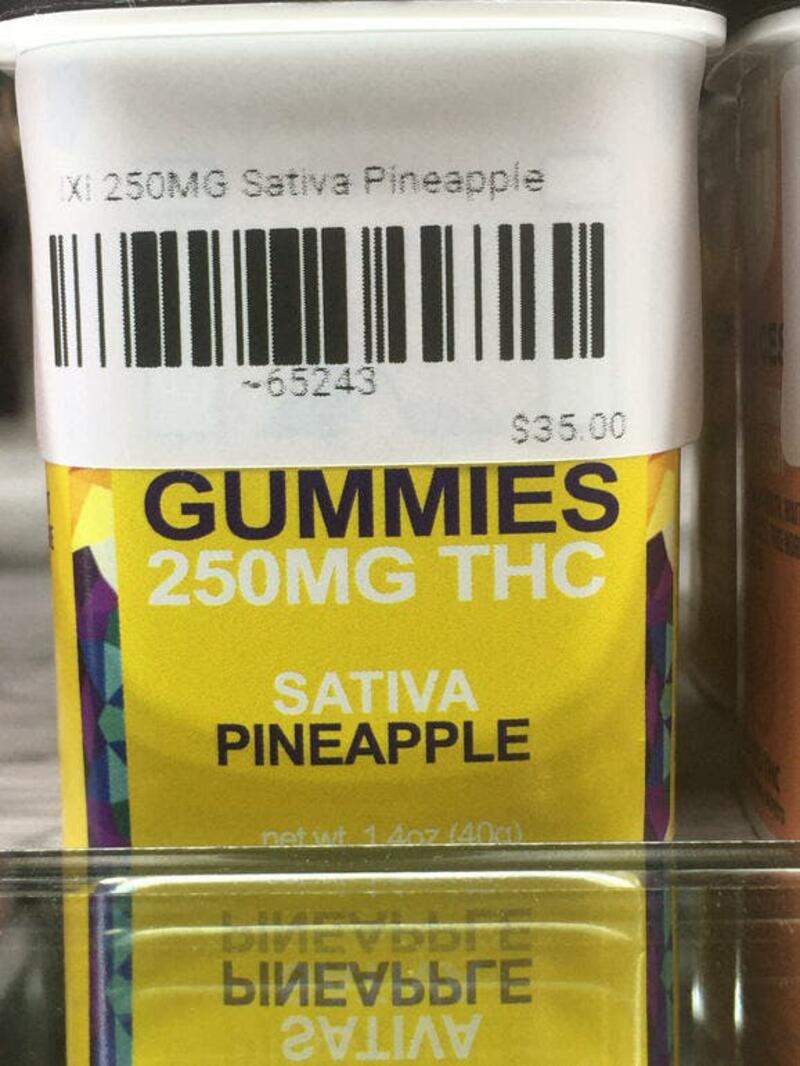 IXI 250mg Sativa Pineapple Gummies