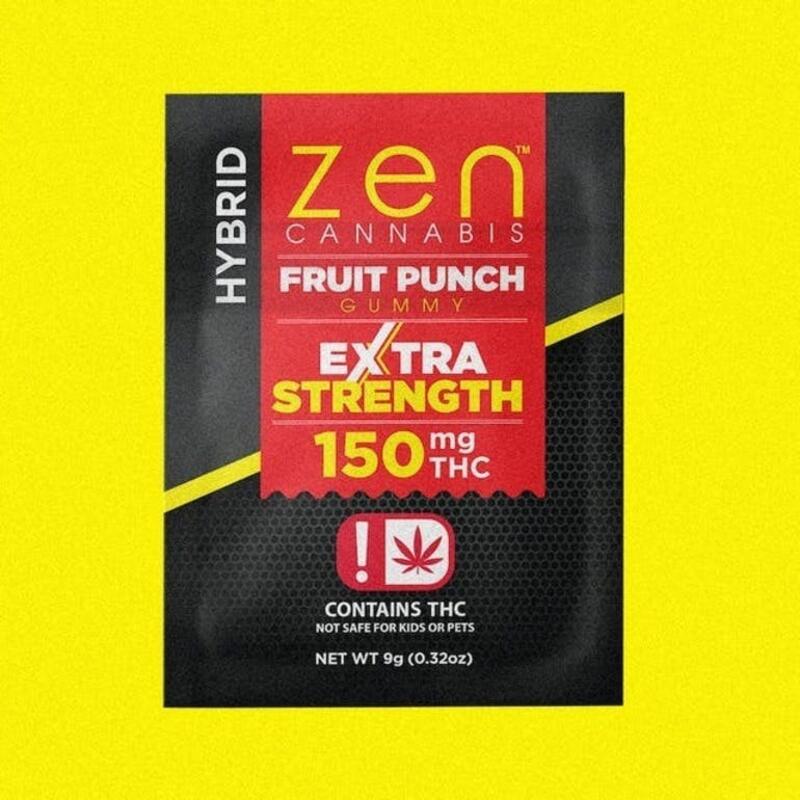Gummy | Zen Cannabis | 150mg | Hybrid | Fruit Punch