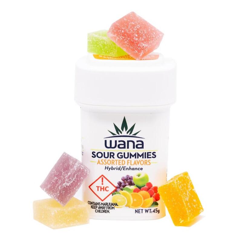 Wana Sour Gummies: Assorted Flavors Hybrid