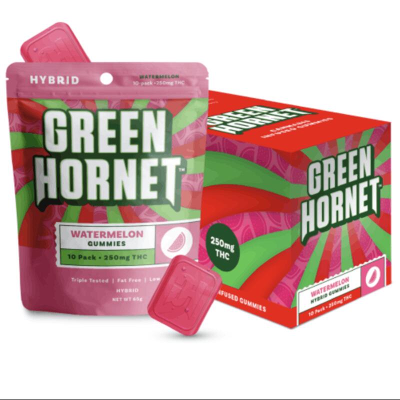 | MEDICAL | Green Hornet | Gummies | Watermelon - Hybrid | 250mg