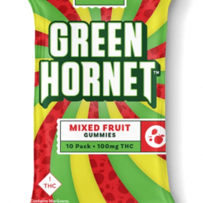 | MEDICAL | Green Hornet | Gummy Singles | Mixed Fruit | 10mg