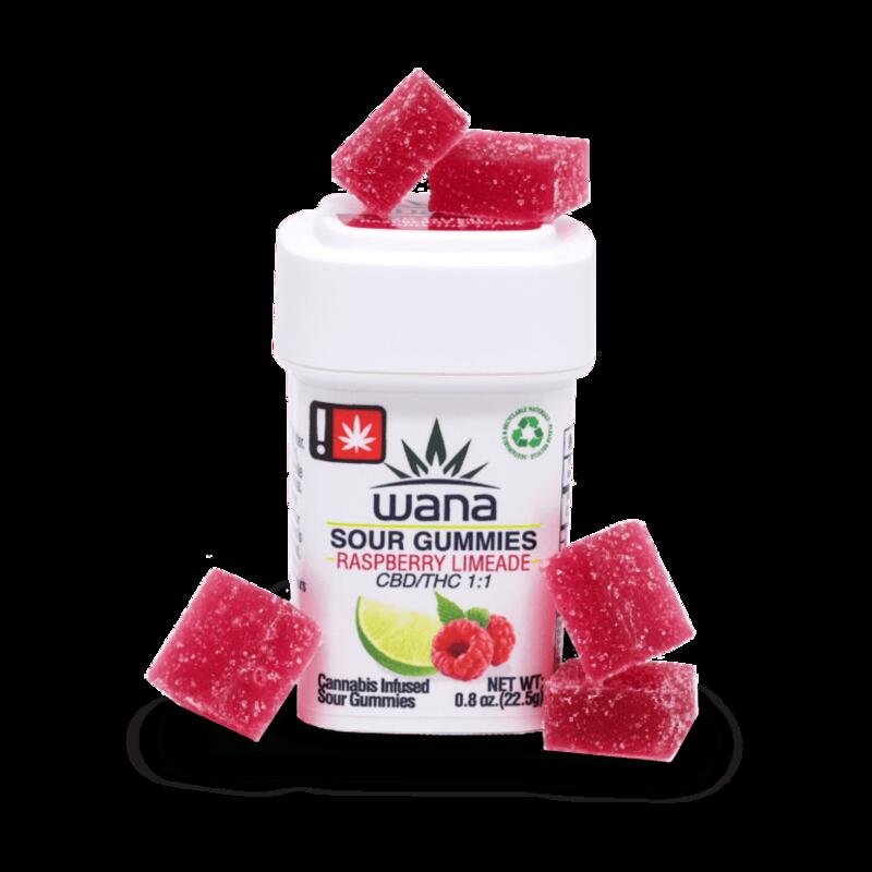 | MEDICAL | Wana | Gummies | Raspberry Limeade - Indica | 500mg