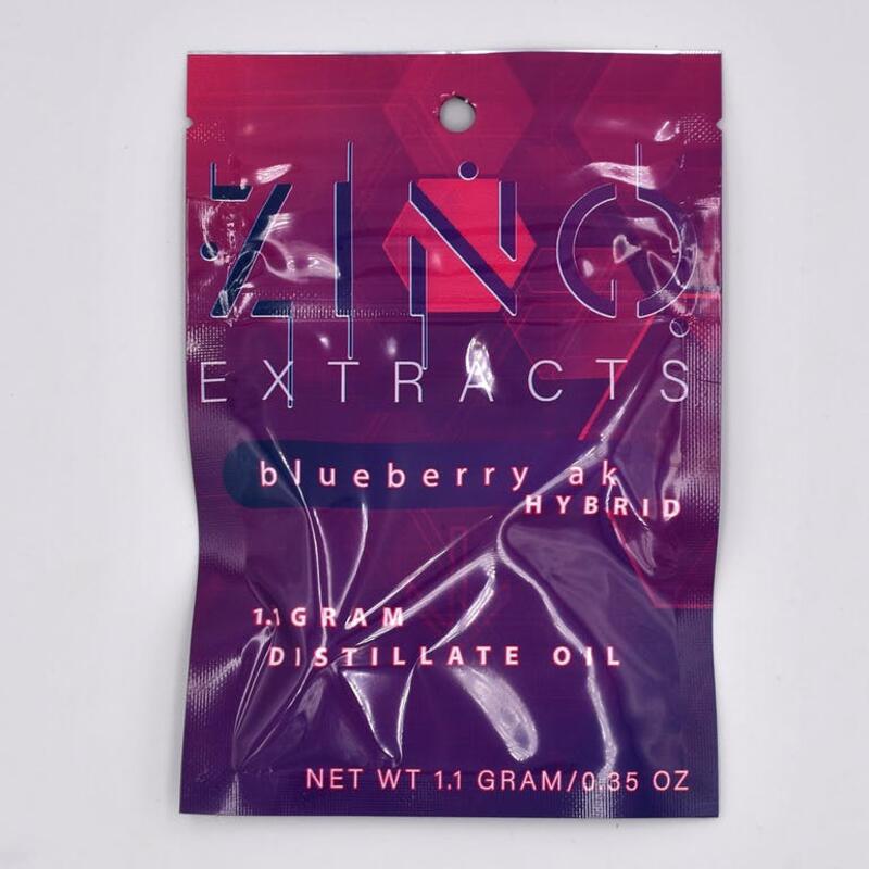 $13.99 1.1g Blueberry AK Vape Zino Extracts
