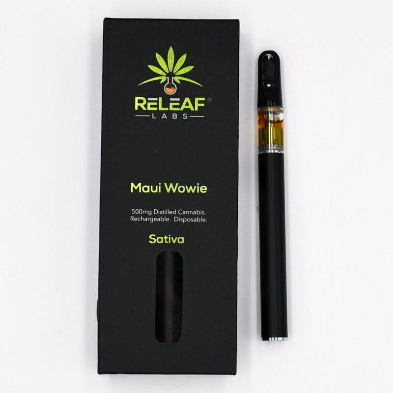$19.99 0.5g Maui Wowie Disposable Releaf Labs