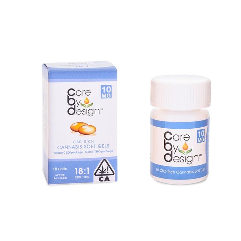 CBD Soft Gels 18:1 CBD/THC - 10 Soft Gels