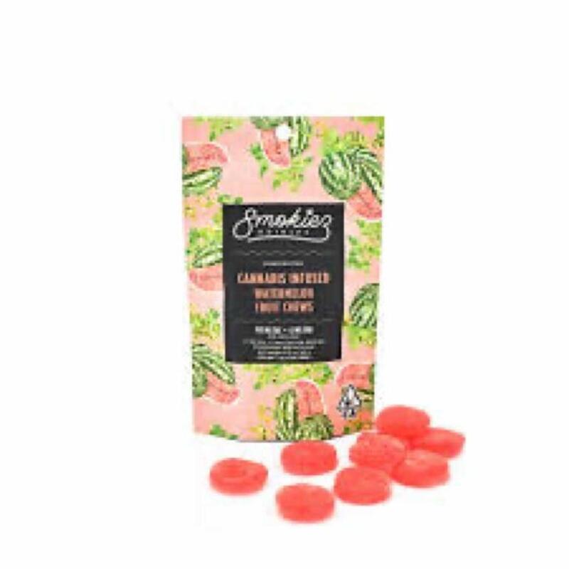 $23 | 100mg Gummy Pack | Sweet Watermelon | Smokiez