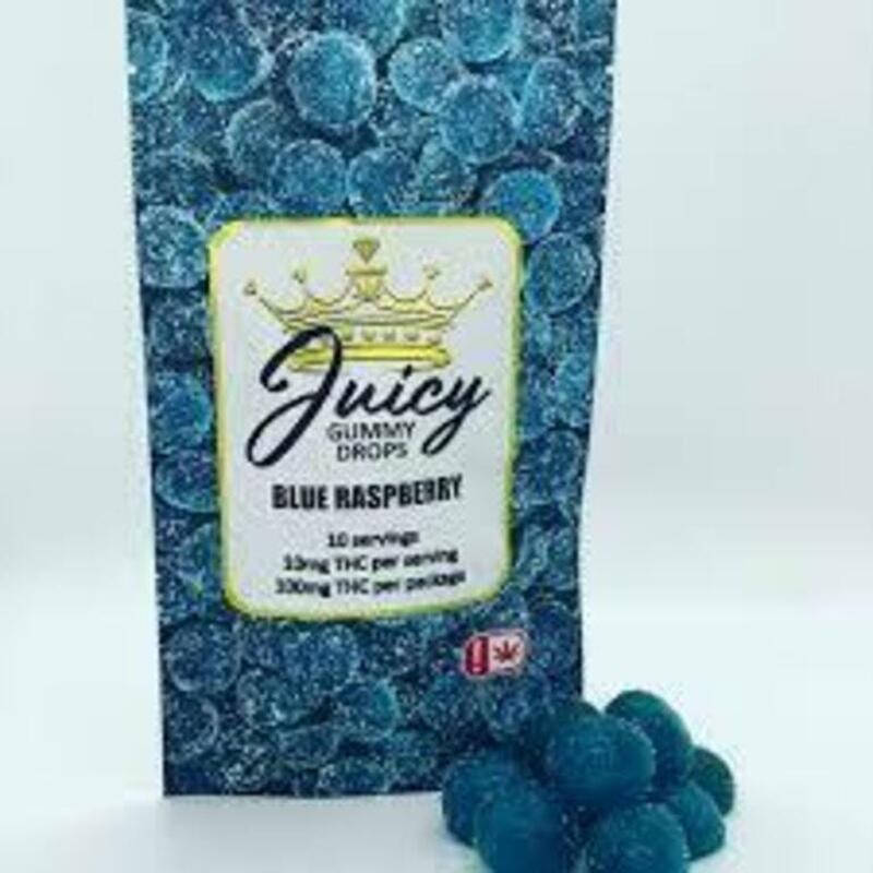 $23 | 100mg Gummy Pack | Blue Raspberry | Juicy