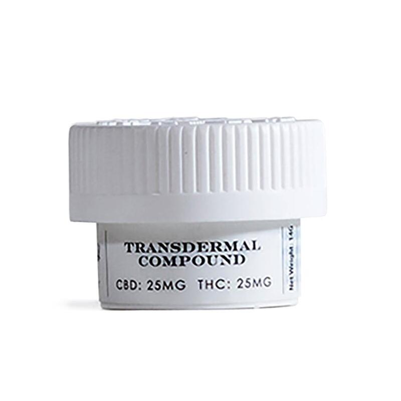 Transdermal 1:1 CBD/THC Compound 50:50mg