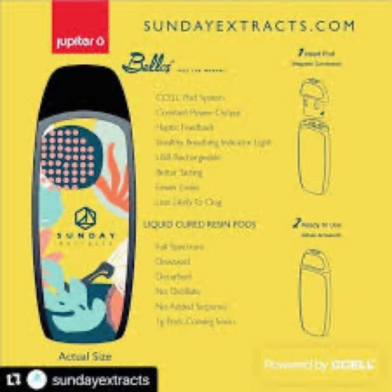 $25 Bello's Sunday Pod Battery Pack - Yellow