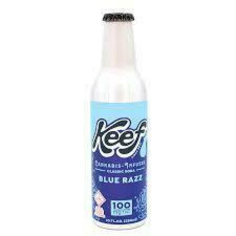 $17 | 100mg Soda | Blue Razz | Keef Brands