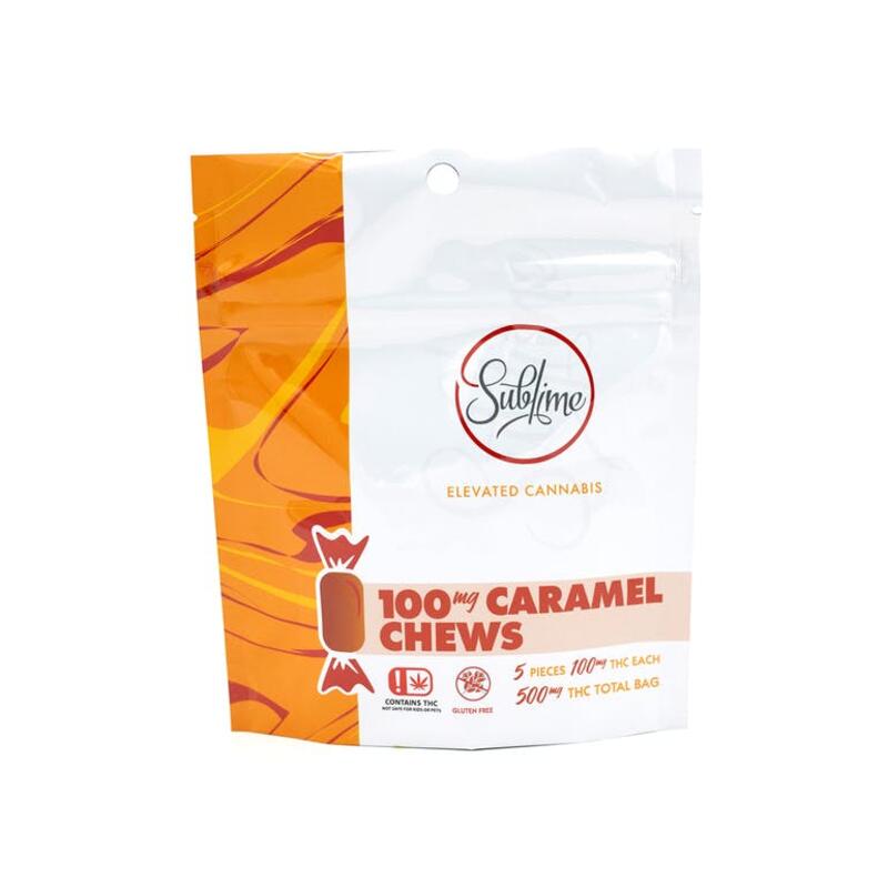 Sublime Caramel Chew 100mg THC 5-pack