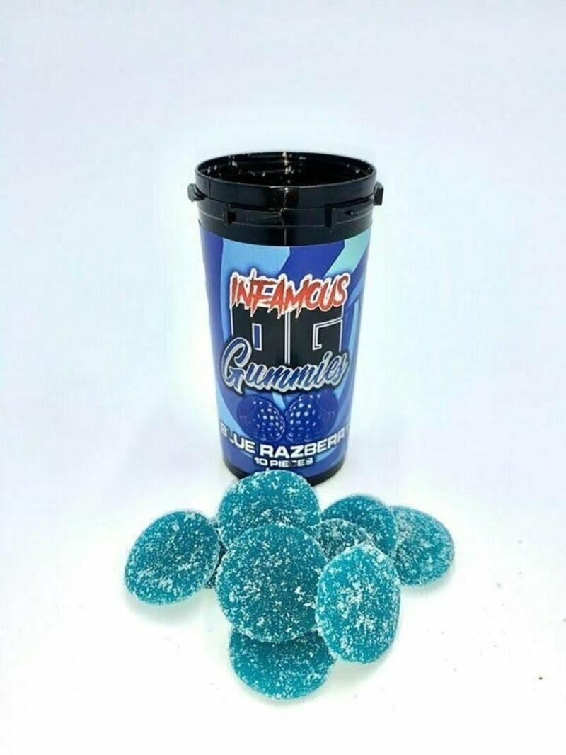 Infamous OG | Blue Raz Gummies | 250mg