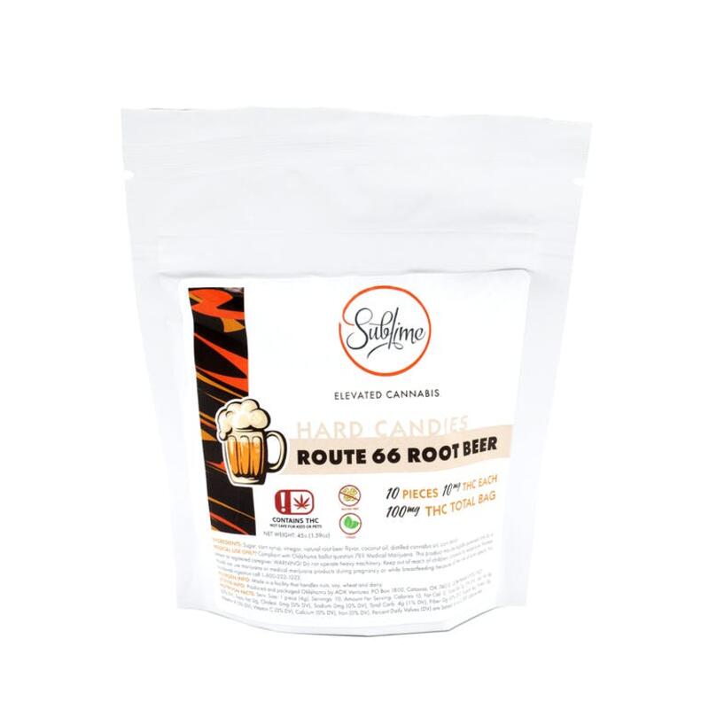 Sublime Hard Candy Route 66 Root Beer (100mg THC)