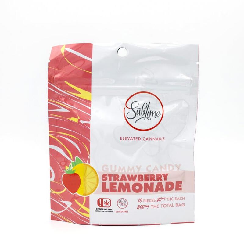 Sublime Gummy Strawberry Lemonade (200mg THC)