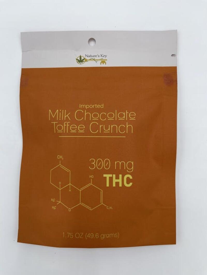 300mg THC Milk Chocolate Toffee Crunch
