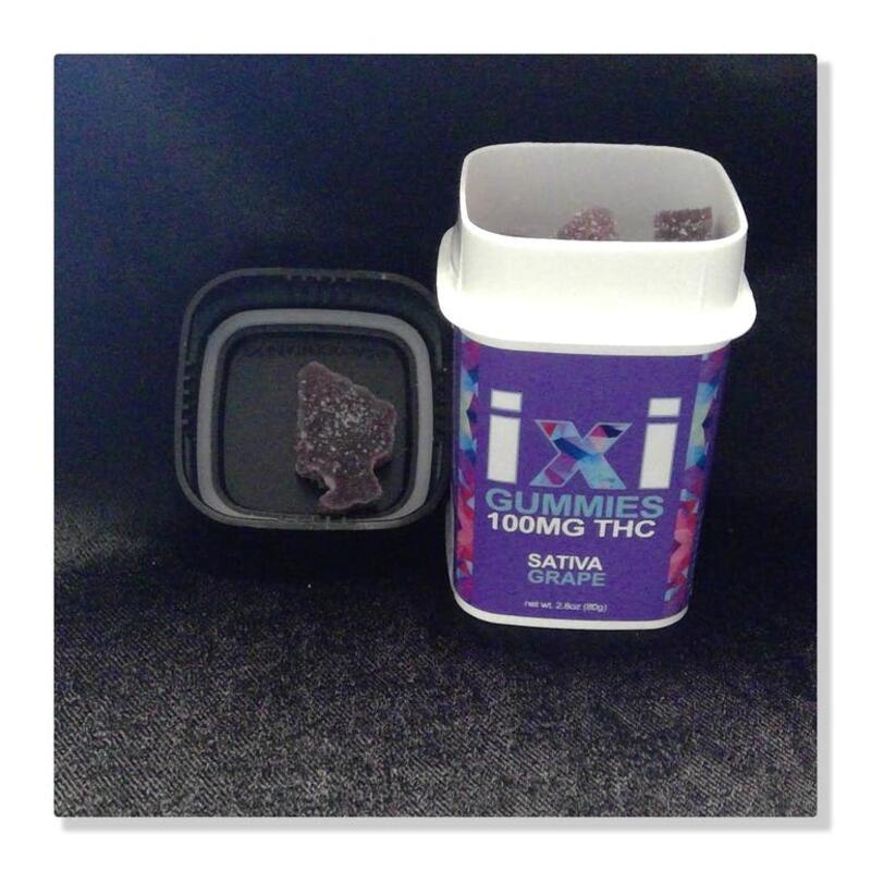IXI 100mg Pack Grape Gummies (Sativa)