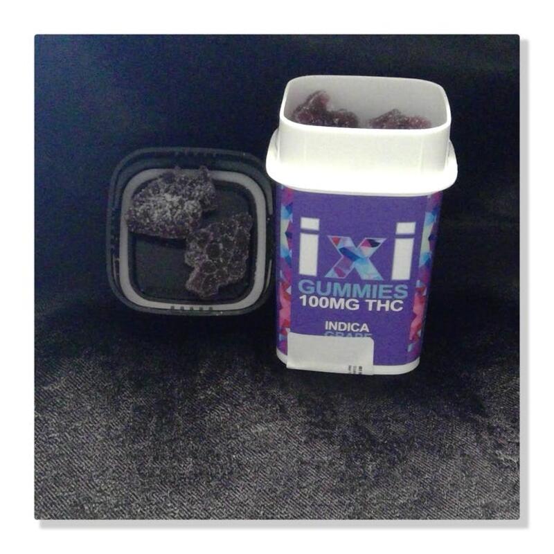 IXI 100mg Pack Grape Gummies (Indica)
