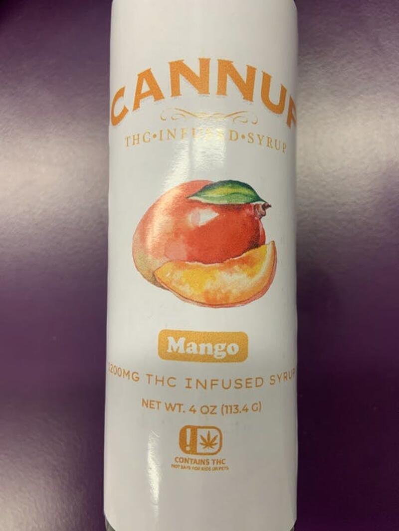 Cannup THC Infused Syrup - Mango 1200mg