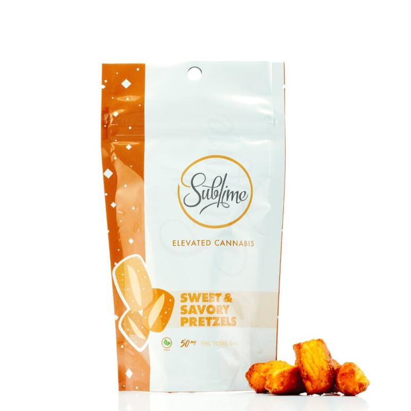 Sublime Sweet + Savory Pretzels (50mg THC)