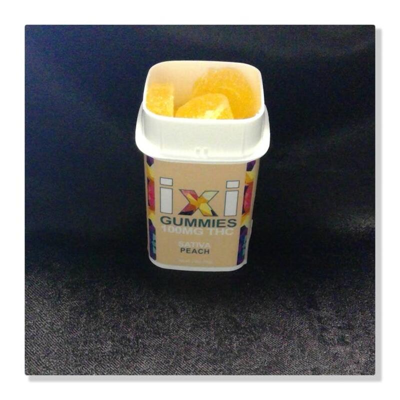IXI 100mg Pack Peach Gummies (Sativa)