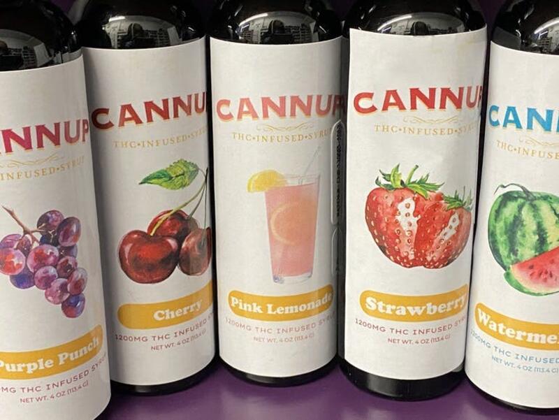 Cannup THC Infused Syrup - Cherry 1200mg