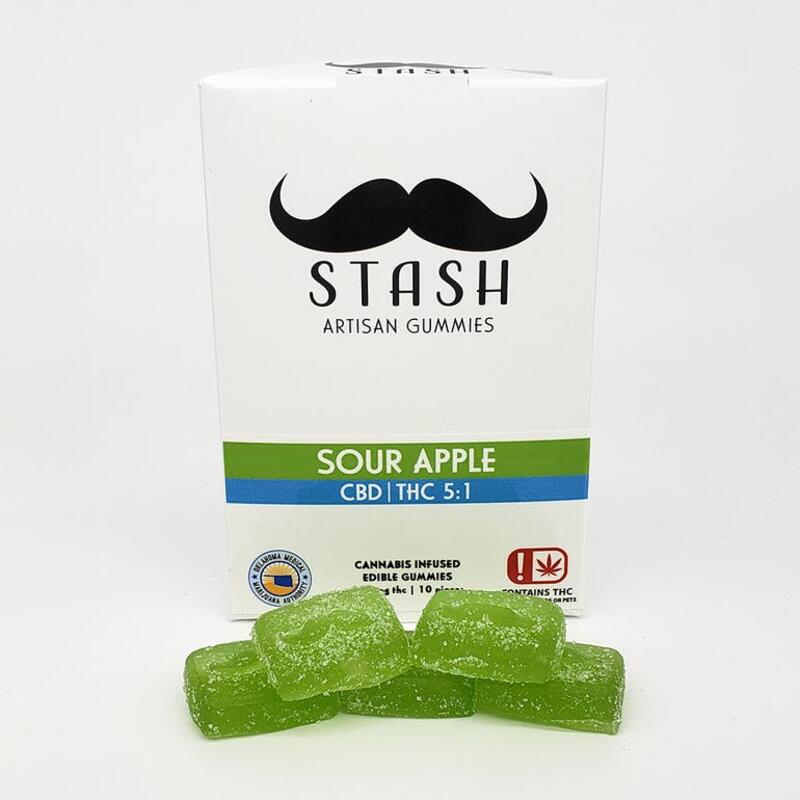 Stash 5:1 CBD:THC Gummies (Sour Apple) OTD