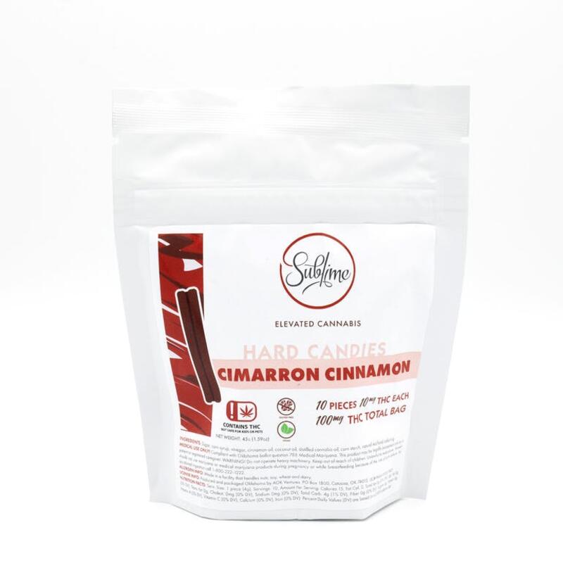 Sublime Hard Candy Cimarron Cinnamon (100mg THC)