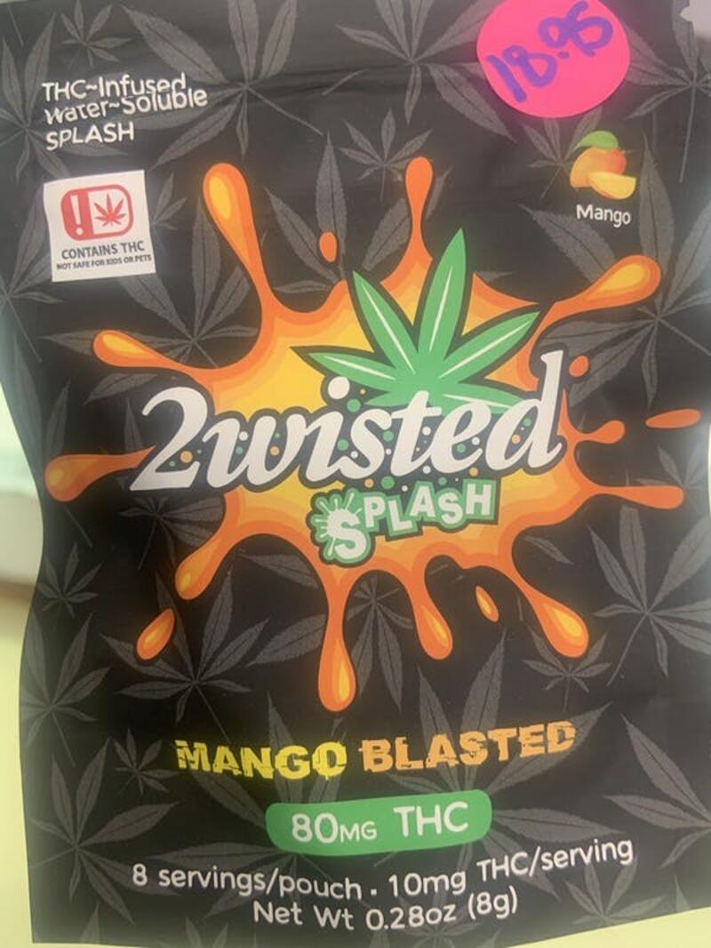 2wisted Splash Mango Blasted 80mg THC