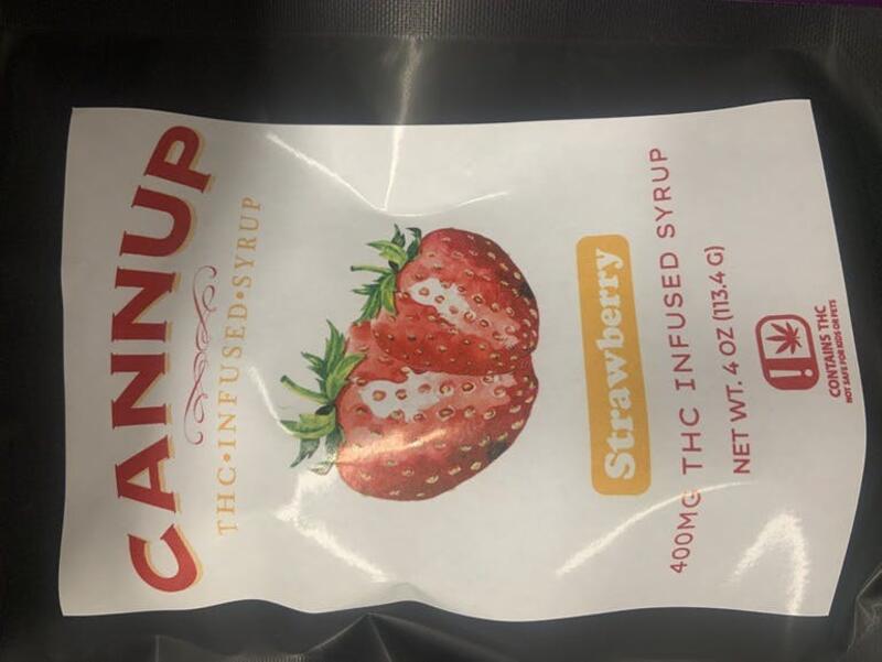 Cannup THC Infused Syrup - Strawberry 400MG