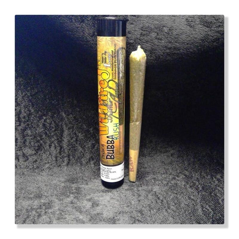 Bubba Kush Shatter Plated Pre-Roll- Wildfire