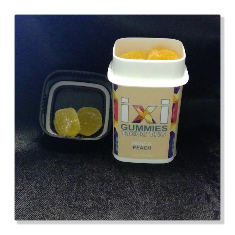 IXI 100mg Pack Peach Gummies (Indica)