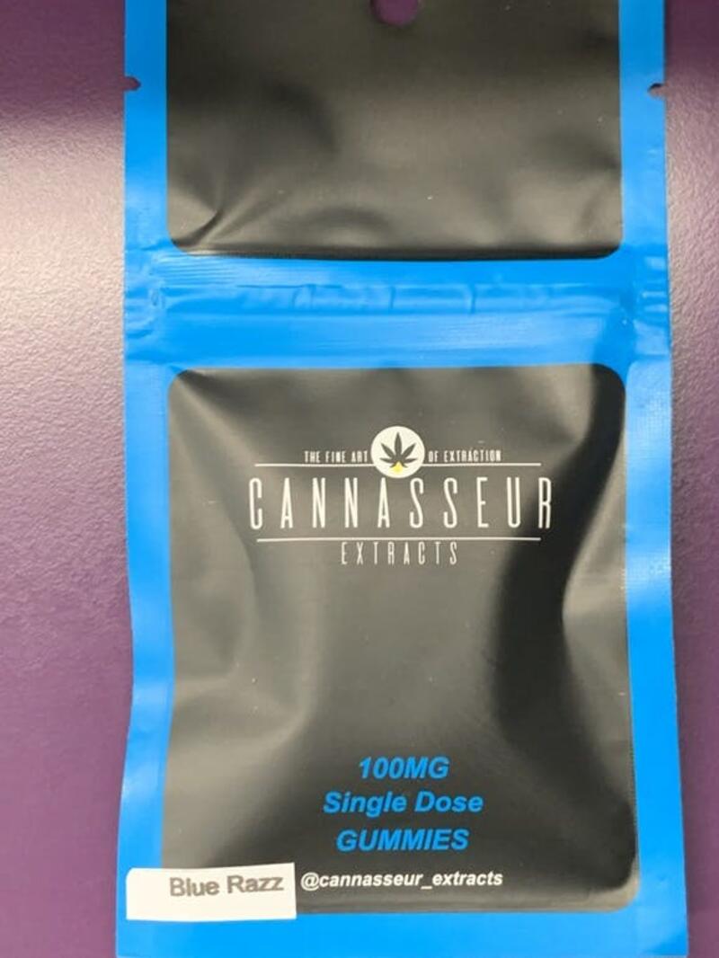 Cannasseur Extracts - Distillate Blue Razz Single 100mg, 12.7% Terps