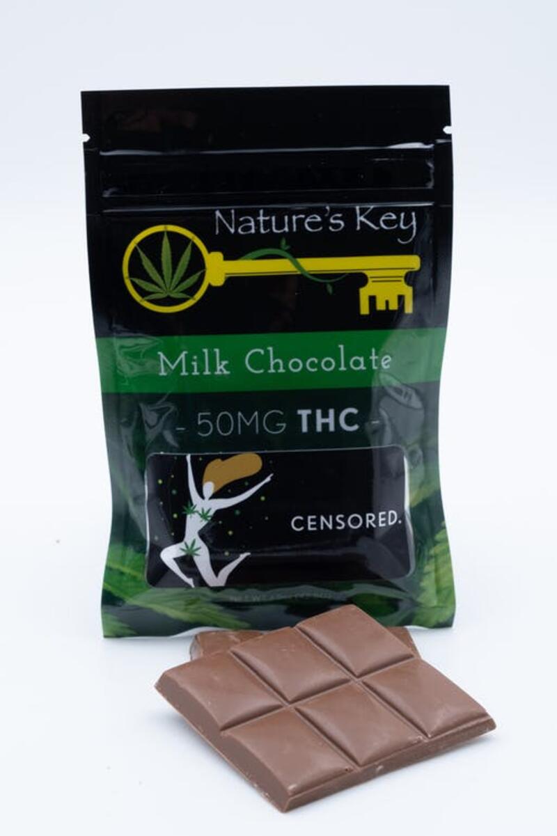 50mg THC Milk Chocolate Bar