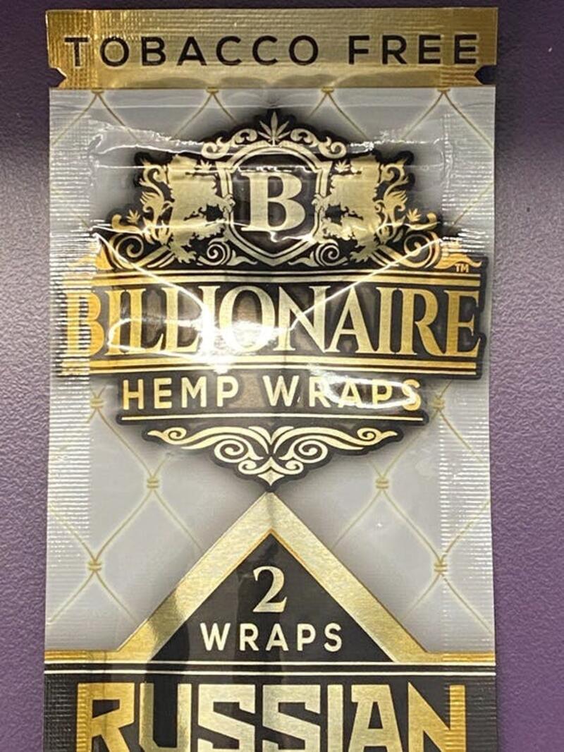 Billionaire Russian Cream Hemp Wraps - 2 Wraps