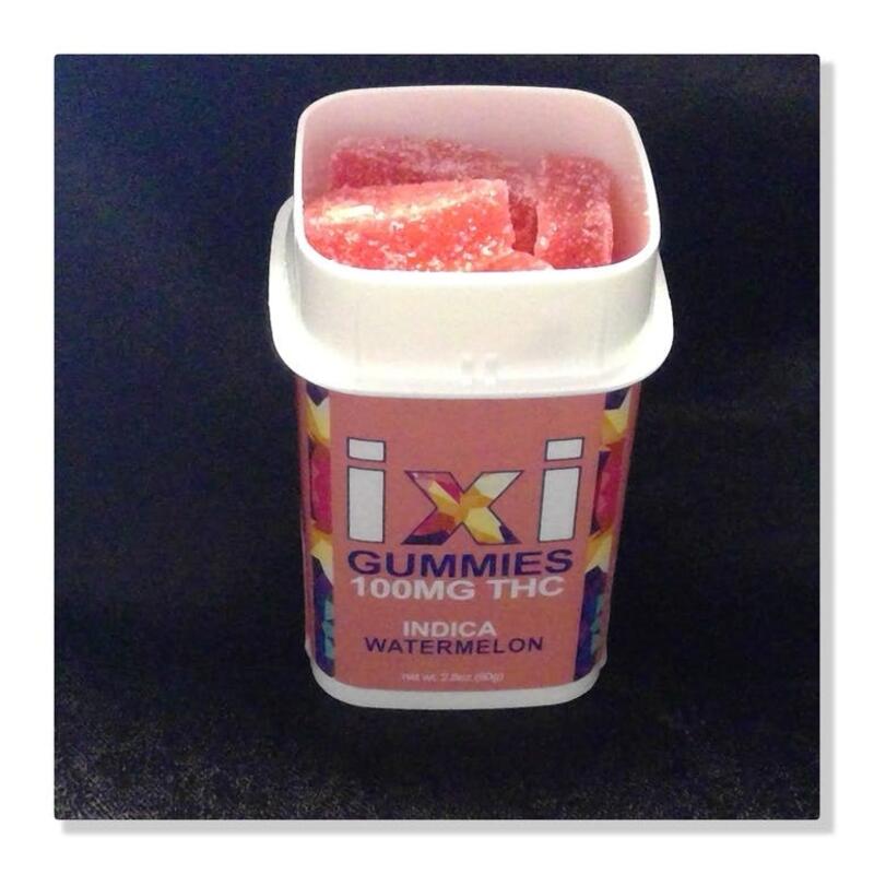 IXI 100mg Pack Watermelon Gummies (Indica)